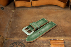 Bosphorus Watch Strap - Patina Canvas Moss