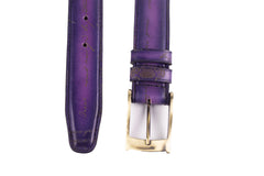 Bosphorus Leather Belt - Patina Purple