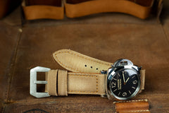 Bosphorus Watch Strap - Patina Canvas Caramel