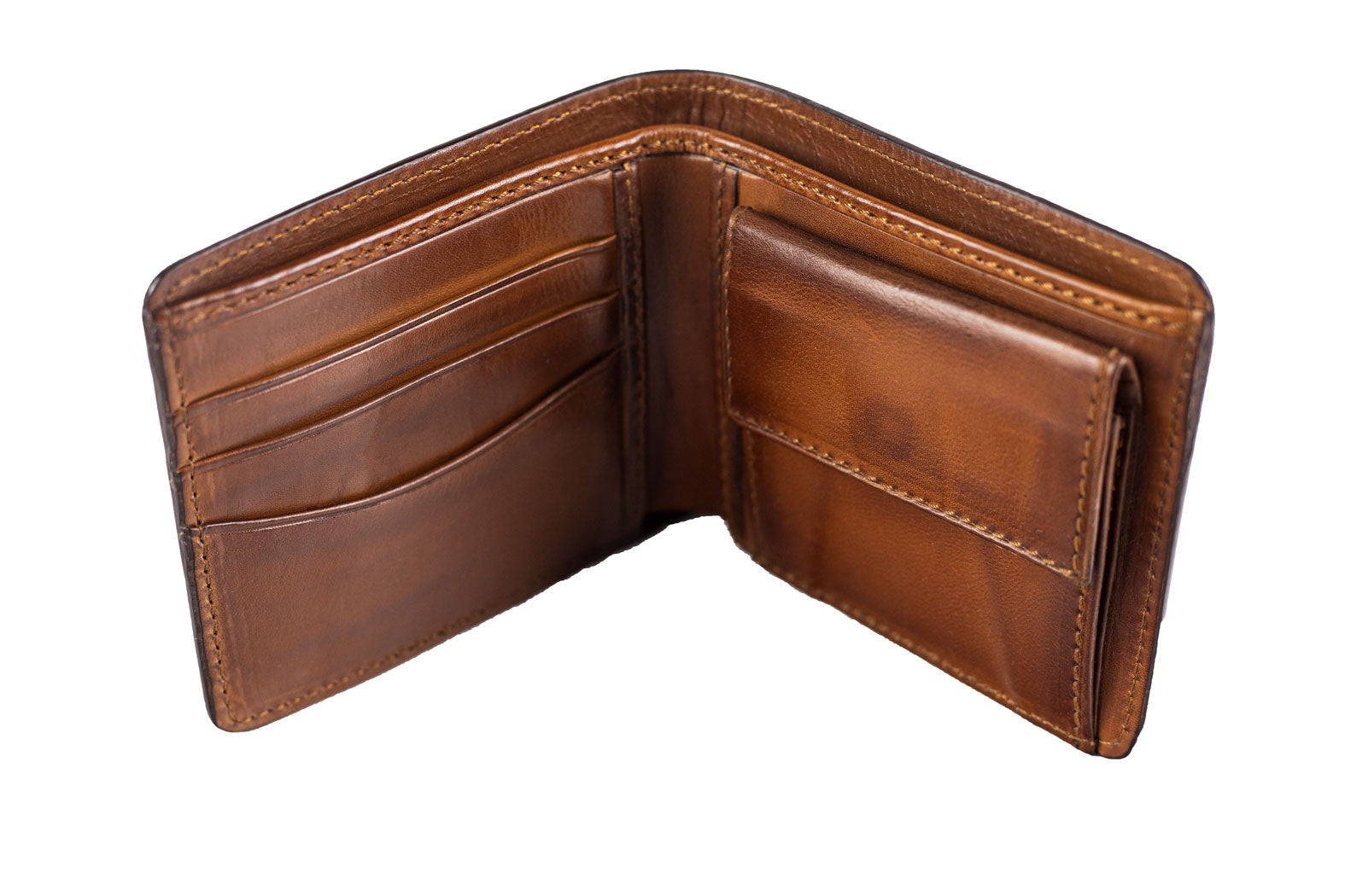 Leather Scripto Patina Java Brown Wallet Medium