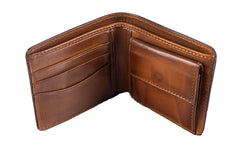 Leather Scripto Patina Java Brown Wallet Medium
