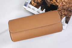 Galata Saffiano Camel Watch Roll