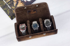 Galata Parchment Patina Sand Watch Roll