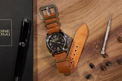 Nato Watch Strap - Wicker Bronze 02