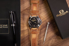Bund Watch Strap - Patina Brick
