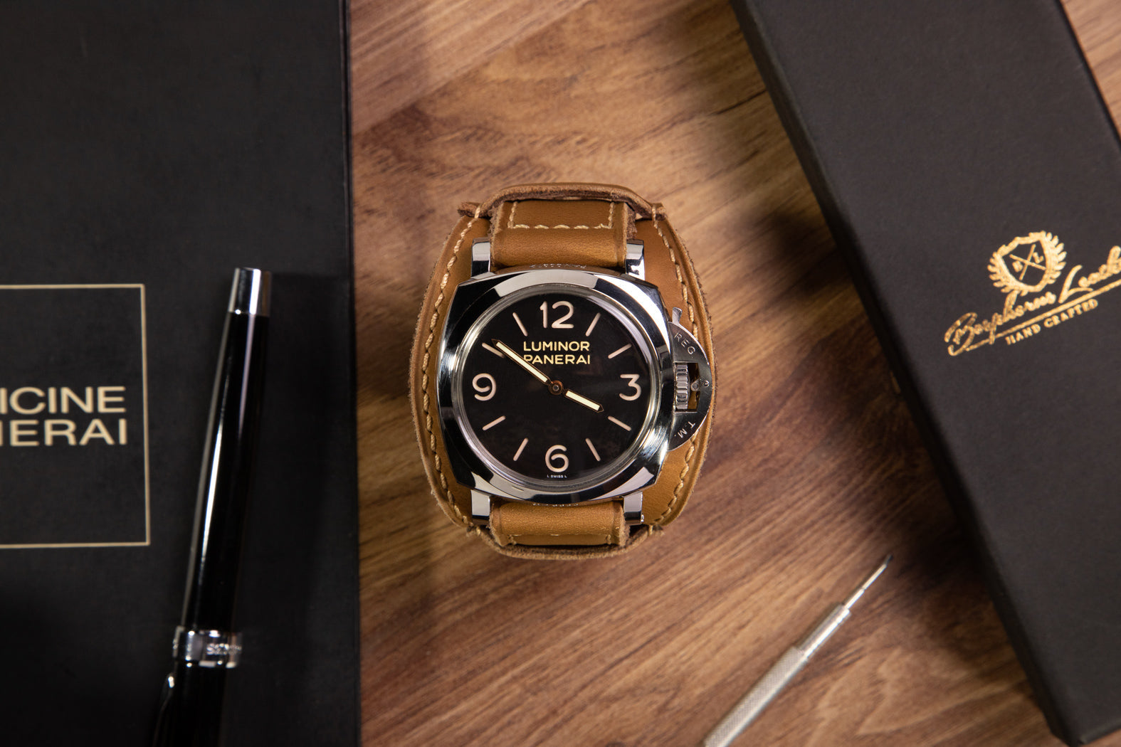 Bund Watch Strap Camel CRM Jewelers