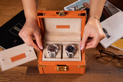 Petra Watch Case - Togo Orange