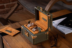 Petra Watch Case - Togo Khaki Green