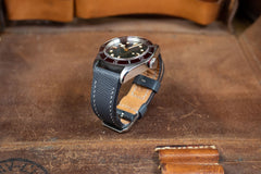 Bosphorus Watch Strap - Saffiano Dark Grey