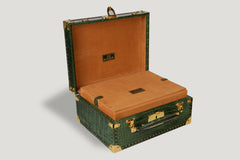 Watch Trunk for 25 Watches - Alligator Green