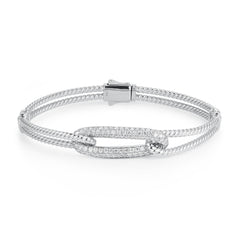 CRM Dainty Ropes Diamond Bangle