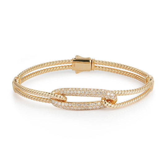 CRM Dainty Ropes Diamond Bangle