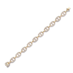 CRM Diamond Anchor Link Bracelet