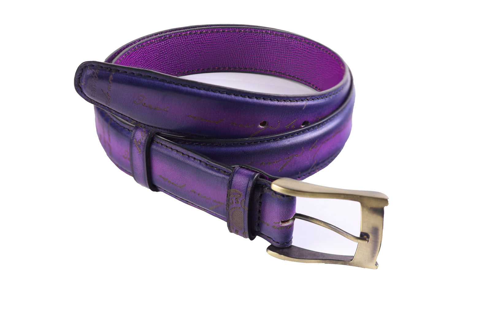 Bosphorus Leather Belt - Patina Purple
