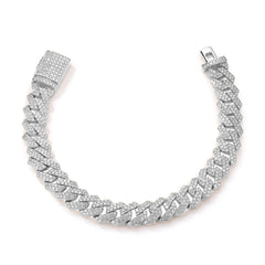 CRM 12mm Iced Out Miami Cuban Bracelet