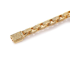 CRM Iced Out Box Link Bracelet