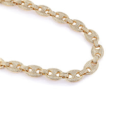 CRM 10mm Iced Out Gucci Link Bracelet
