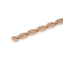 CRM 10mm Iced Out Gucci Link Bracelet