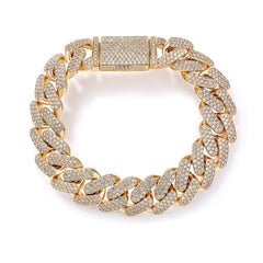 CRM 16mm Iced Out Cuban Bracelet