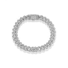 CRM 10mm Iced Out Cuban Bracelet