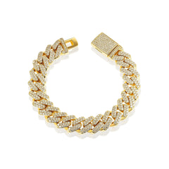 CRM 13mm Iced Out Cuban Bracelet
