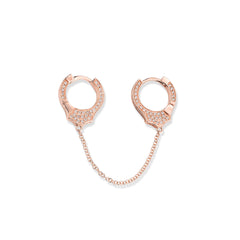 CRM Diamond Handcuff  Climber Earrings