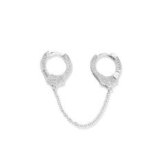 CRM Diamond Handcuff  Climber Earrings