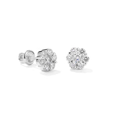 CRM Flower Set Diamond Earrings