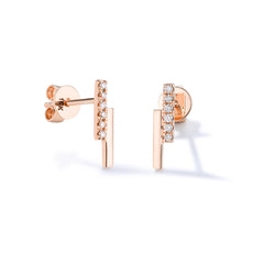 CRM Modern Minimal Diamond Earrings