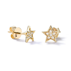 CRM Celestial Star Diamonds Stud Earrings