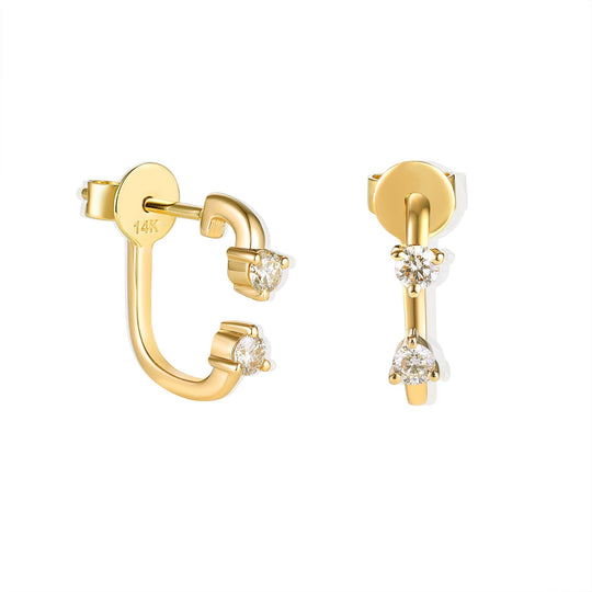 CRM Duo Diamond Earrings