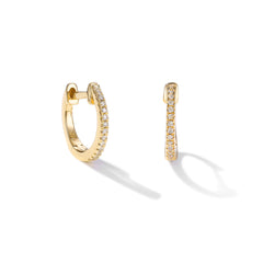 CRM Brilliant Whispers Diamond Huggie Earrings