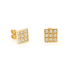 CRM GeoSparkle Diamond Earrings