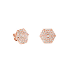 CRM Aurora Hexagonale Diamond Earrings