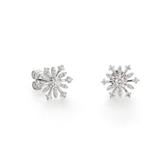 CRM Icy Snowflakes Diamond Earrings