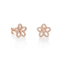 CRM Blossoming Flower Diamond Earrings