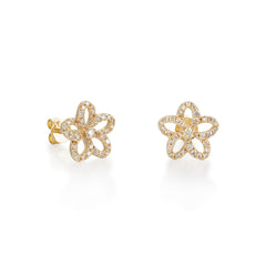 CRM Blossoming Flower Diamond Earrings
