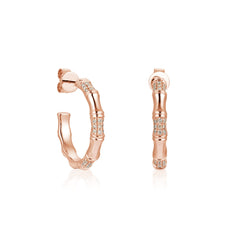 CRM Gleaming Hoopla Diamond Earrings