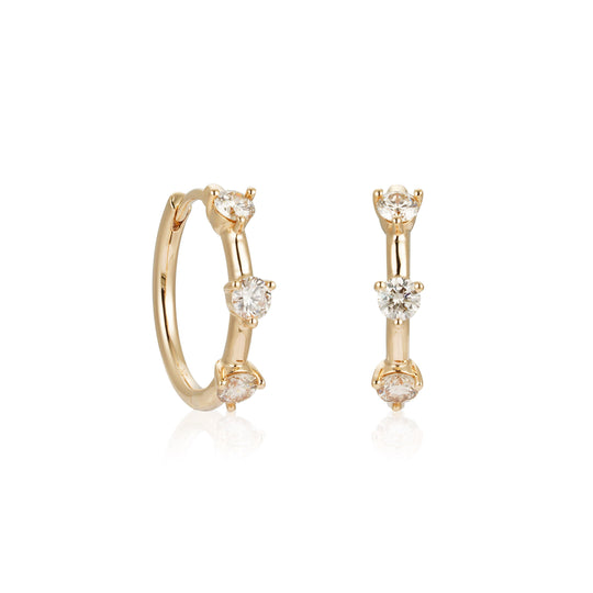 CRM Trio Diamond Earrings