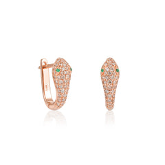 CRM Diamond Serpent Earrings