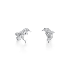 CRM Diamond Dolphin Earrings