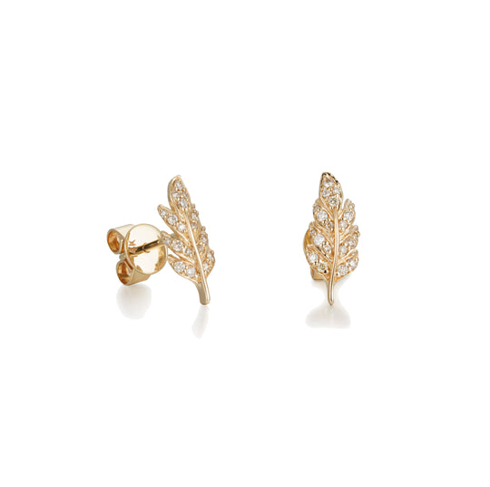 CRM Leafy Diamond Earrings