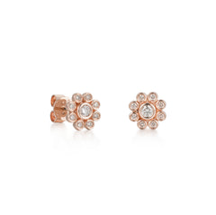 CRM Meadow Blooms Diamond Stud Earrings