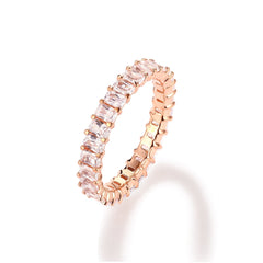 CRM 10 Pointer Emerald Cut Diamond Eternity Band