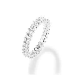 CRM 10 Pointer Emerald Cut Diamond Eternity Band