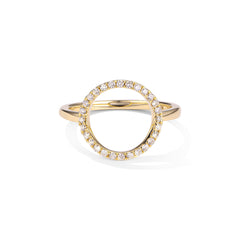 CRM Halo Diamond Ring