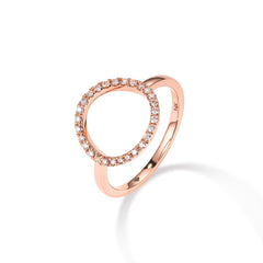 CRM Halo Diamond Ring