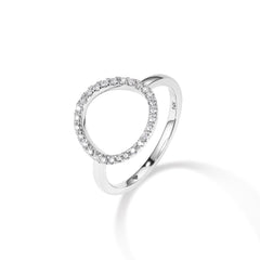 CRM Halo Diamond Ring