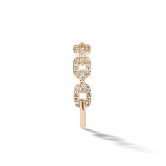CRM Glistening Square Links Diamond Ring