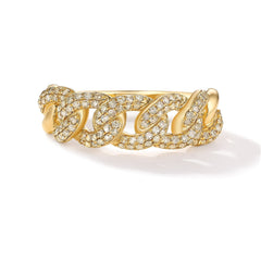 CRM Diamond Curved Cuban Link Ring